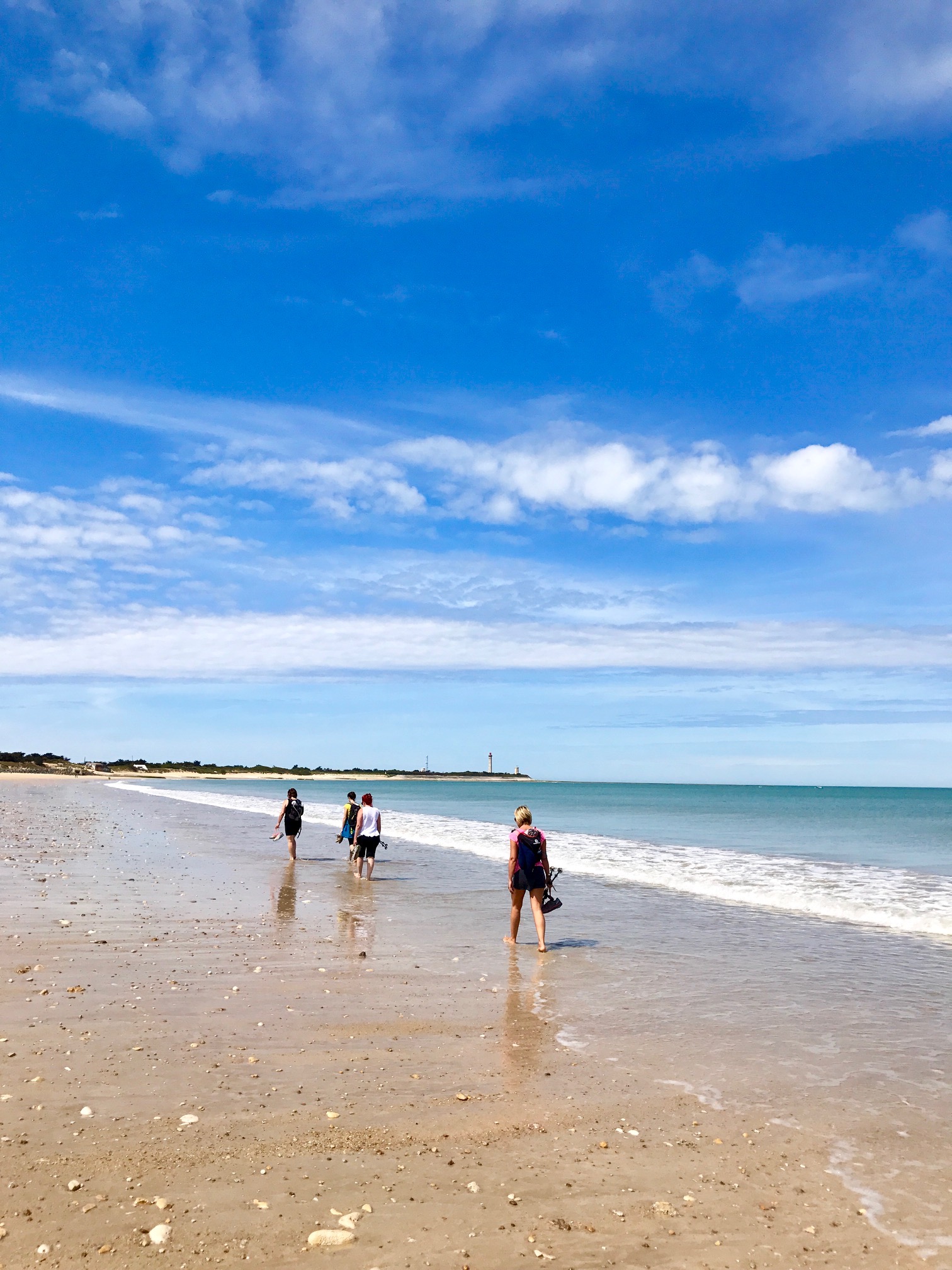 Marche direction le phare des Baleines